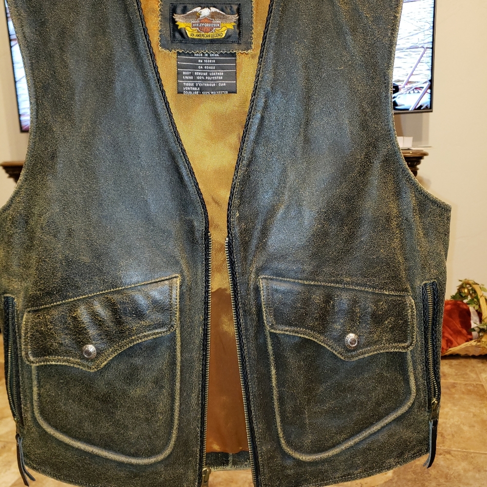 Harley Davidson Leather Vest